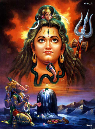 Woman snake head painting artwork 2 - a snake free wallpaper for mobile