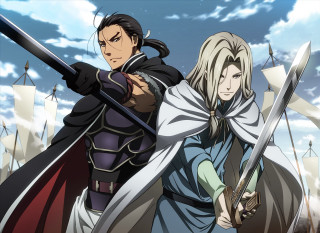 Couple people standing swords holding - renaissance free wallpaper