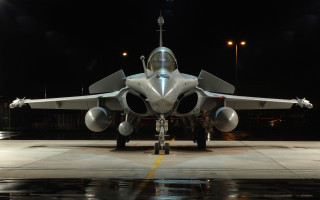 Jet fighter runway night person 2 - top of a runway free wallpaper