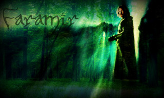 Man forest sword fear glowing - liminal free wallpaper