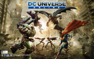 Dc universe online superheroes city 2 - a poster of a group free wallpaper