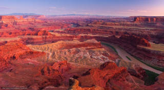 Canyon river mountains sunset dawn - a view of a canyon free wallpaper