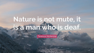 Mountain quote nature not mute - denis eden free wallpaper
