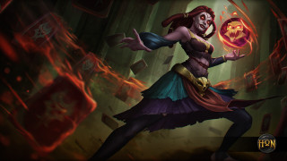 Woman dress holding ball demon - a woman in a dress holding free wallpaper