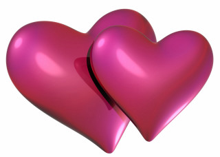 Two pink hearts image png - this image free wallpaper