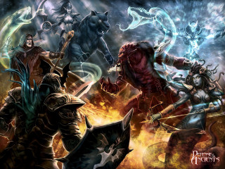 Battle group demon people fighting - a battle free wallpaper