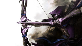 Woman bow arrow digital painting 2 - a bow and arrow free wallpaper
