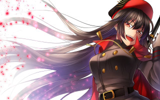 Woman uniform gun hat long - a gun and a hat free wallpaper