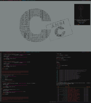 Black white ascii art kimono - ascii art free wallpaper for tablet