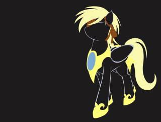 Cartoon pony yellow mane blue - a cartoon pony free wallpaper