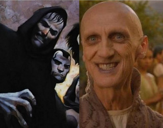 Bald man painting mask goatee - a mask free wallpaper