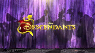 Disney descendants logo silhouette curtain - a curtain free wallpaper