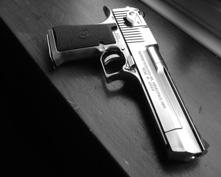 Gun table window sill chrome 2 - a window in the background free wallpaper for desktop