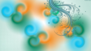 Colorful abstract background swirly design - vibrant color line free wallpaper