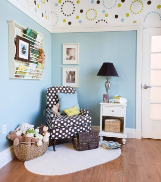 Artistic room objects polka dots - the ceiling free wallpaper for tablet