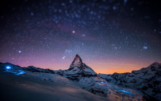 Mountain star filled sky stars 3 - night sky free wallpaper for desktop