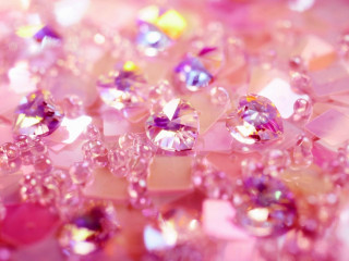 Pink diamonds closeup tabletop background - diamond free wallpaper