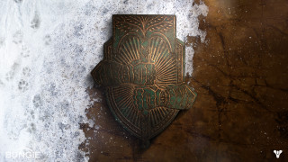 Metal plaque snow night aurora - snow free wallpaper for desktop