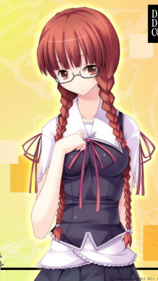 Girl red hair glasses dress - maya free wallpaper for mobile