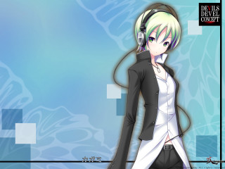 Woman headphones black jacket portrait - headphone free wallpaper