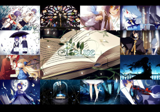 Anime collage book tree please - elysium free wallpaper