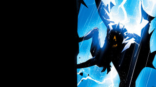 Batman standing rain arms outstretched - andrew robinson free wallpaper