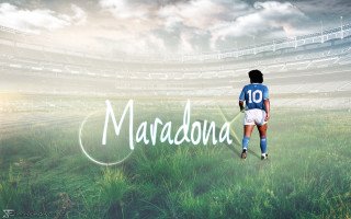 Soccer player field maradona words - a soccer player free wallpaper