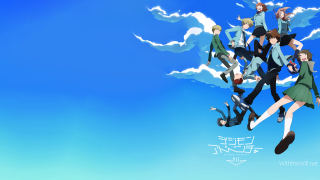 Flying people sky clouds blue - cloud behind them free wallpaper