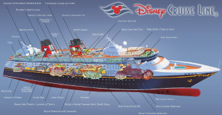 Disney cruise ship diagram features - concept art free wallpaper