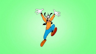 Goofy character flying arms outstretched - goofy free wallpaper