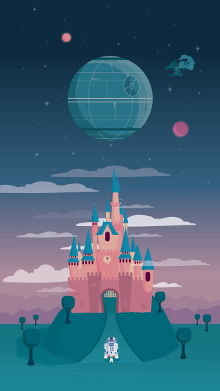Castle blue ball sky clouds - war free wallpaper for mobile
