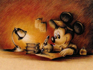 Mickey mouse drawing writing book - art spiegelman free wallpaper