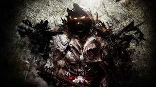 Demonic man sword demon face - a demonic looking man free wallpaper