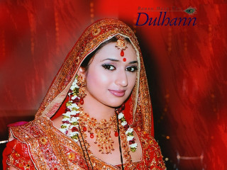 Bridal woman red gold jewelry - bridal free wallpaper
