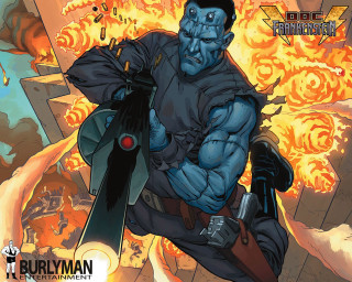 Man blue suit gun fire - a blue suit holding free wallpaper