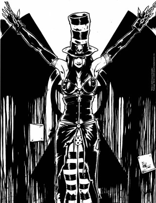 Alice prin top hat comic - free sci-fi wallpaper