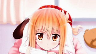 Girl long hair pink dress 5 - a teddy bear free wallpaper