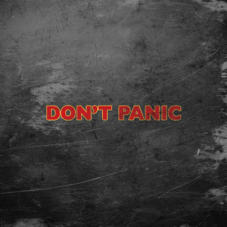 Black red wall dont panic - free dark wallpaper for tablet