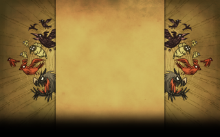 Bird wall grungy border dark - david teniers iii free wallpaper