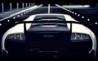 White black sports car night 2 - sports car free wallpaper
