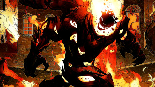 Demonic fire battle embers giant - room free wallpaper