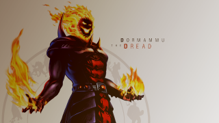 Man sword demon mask flamed - holding free wallpaper