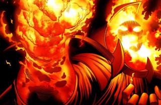 Fireball demon chest flames autumn - alan davis free wallpaper for desktop