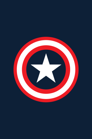 Captain america logo star blue - altermodern free wallpaper for mobile