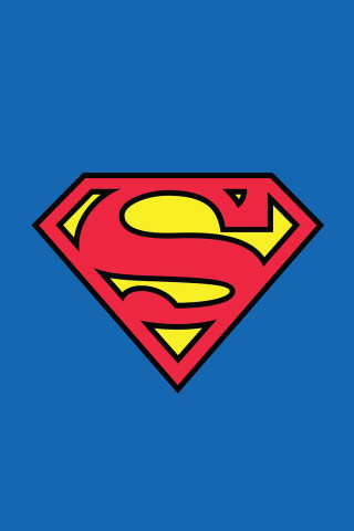 Superman logo blue background yellow 4 - a superman logo free wallpaper