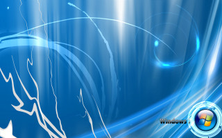 Blue abstract background white bird 2 - adobe photoshop free wallpaper