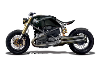 Motorcycle black gold illustration digital - ultra realistic illustration free wallpaper