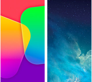 Iphones side by side color - the other free wallpaper for tablet