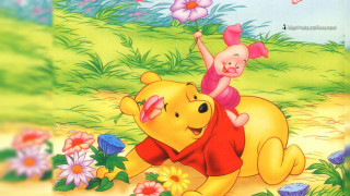 Winnie pooh piglet flower field - flowery free wallpaper for desktop