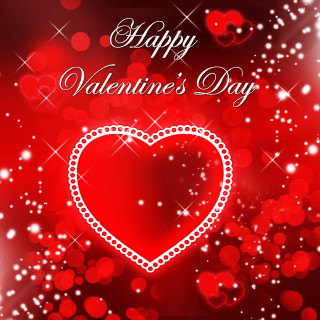 Valentines day card heart red - romanticism free wallpaper for tablet